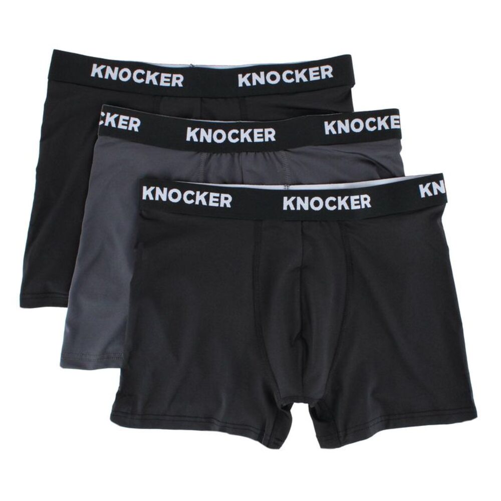 Knocker Men's Big & Tall Performance Boxer Briefs (3 Pack)